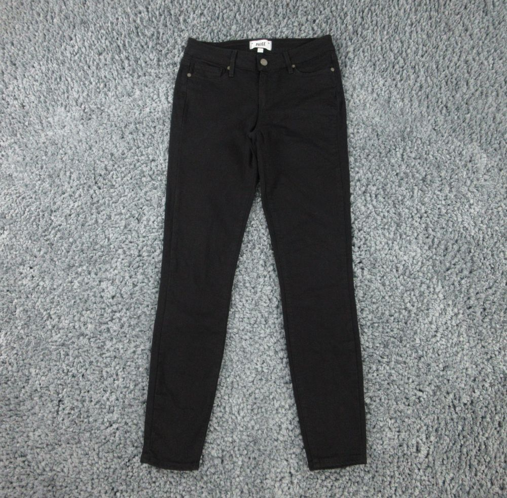Paige Jeans Womens 27 Black Verdugo Tapered Skinny 27x29*